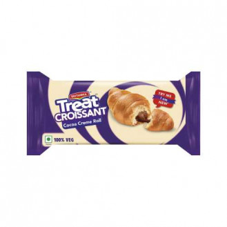Britannia Treat Croissant Cocoa Creme Roll / Cake: 45 gms